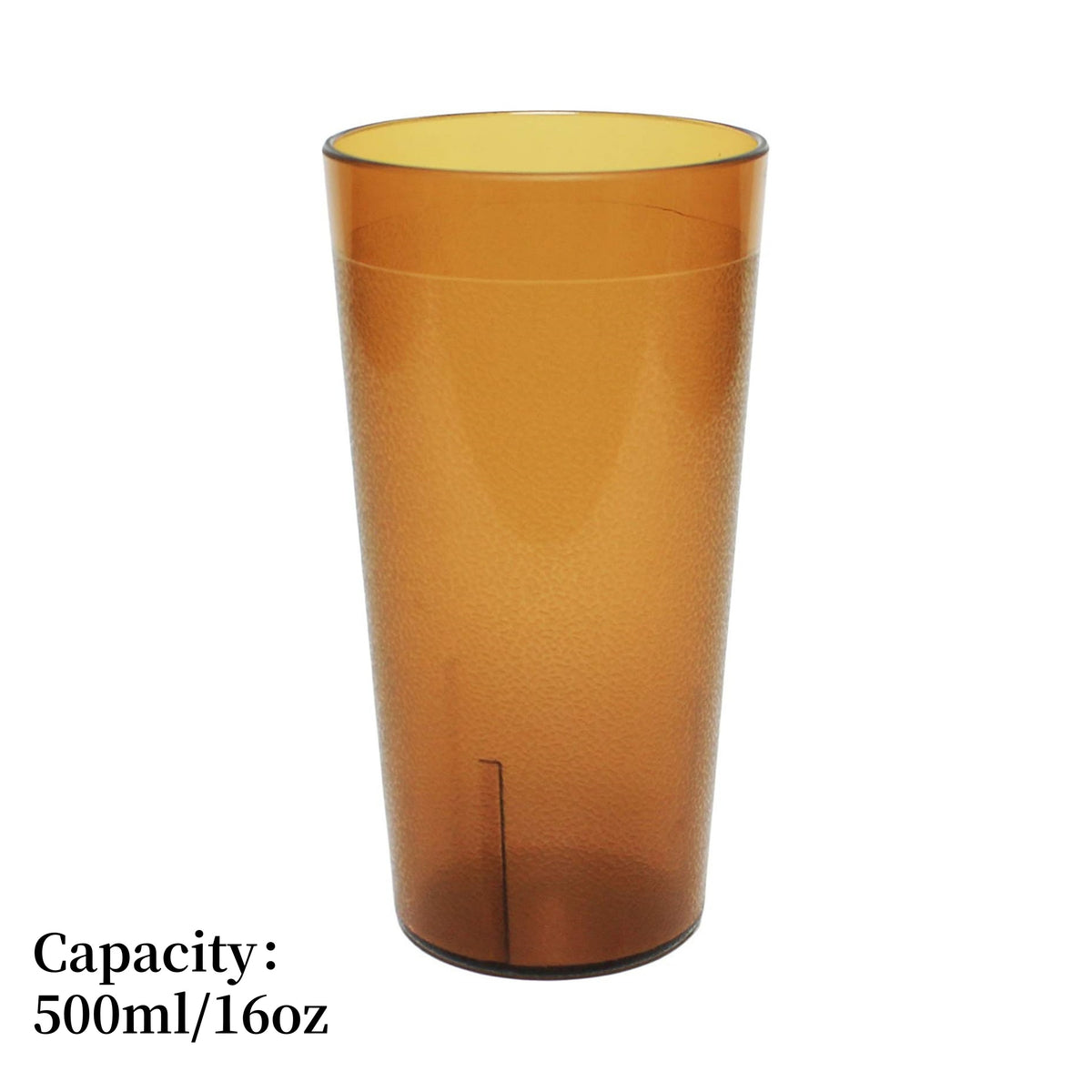 Clear Frosted Drinking Glasses,Reusable Drinking Cups, Large Capacity Beverages Cups,Amber Cold Drink Cups,Unbreakable Plasti