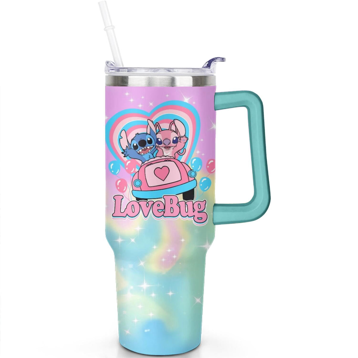 40oz Cartoon Movie Stainless Steel Tumbler with Lid and Straw,Spill Proof Cartoon Travel Cup for Cartoon Lovers Double Wall V