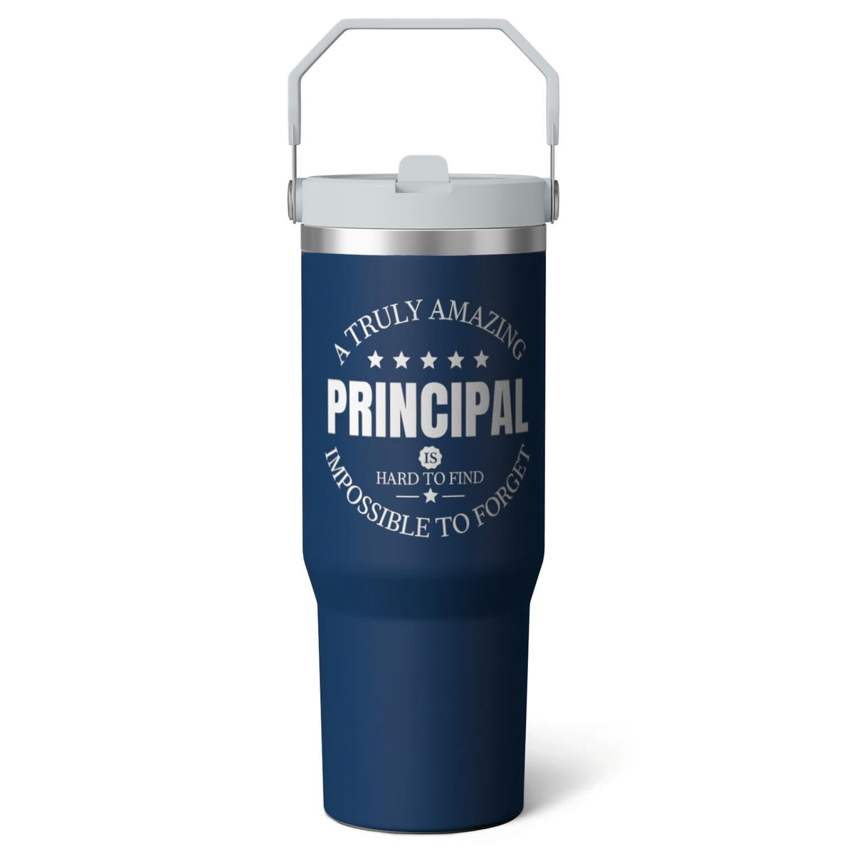 1pc Capibara 30oz Tumbler with Straw & Handle - Insulated Stainless