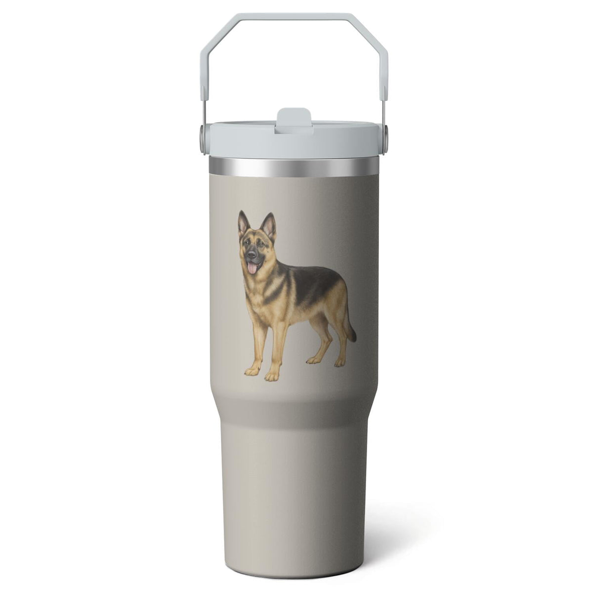 1pc Bow 30oz Tumbler with Straw & Handle - Insulated Stainless