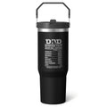 1pc pharmacist 30oz Tumbler with Straw & Handle - Insulated Stainless