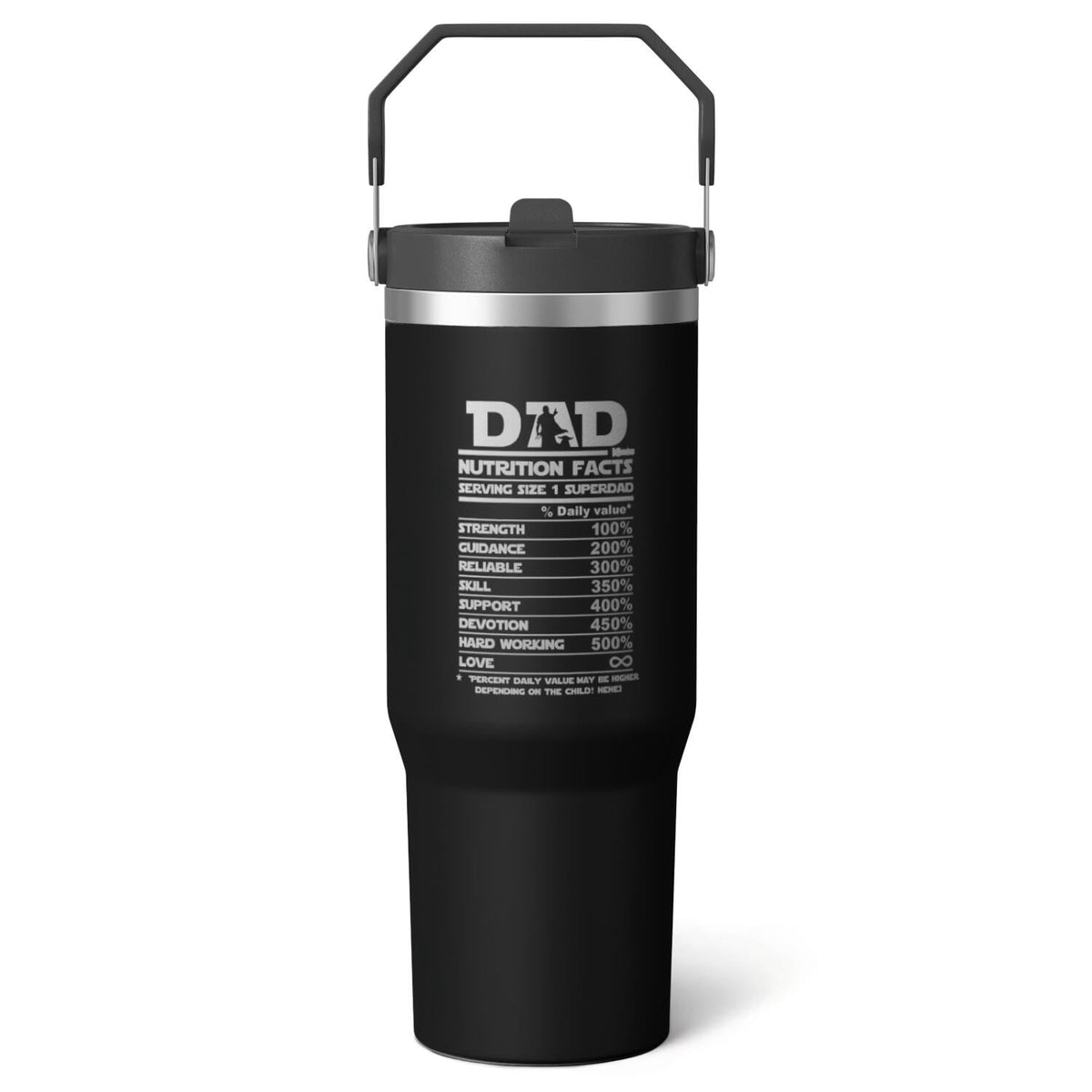 1pc pharmacist 30oz Tumbler with Straw & Handle - Insulated Stainless