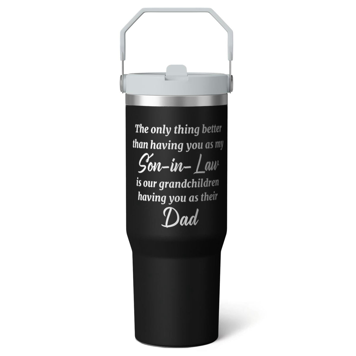 1pc Capibara 30oz Tumbler with Straw & Handle - Insulated Stainless