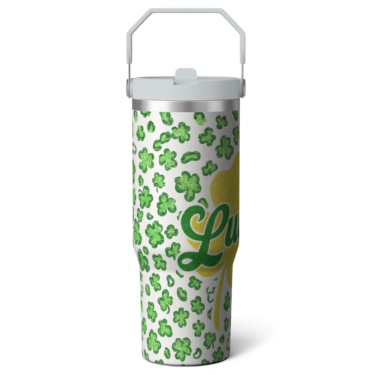 1pc Movie 30oz Tumbler with Straw & Handle - Insulated Stainless