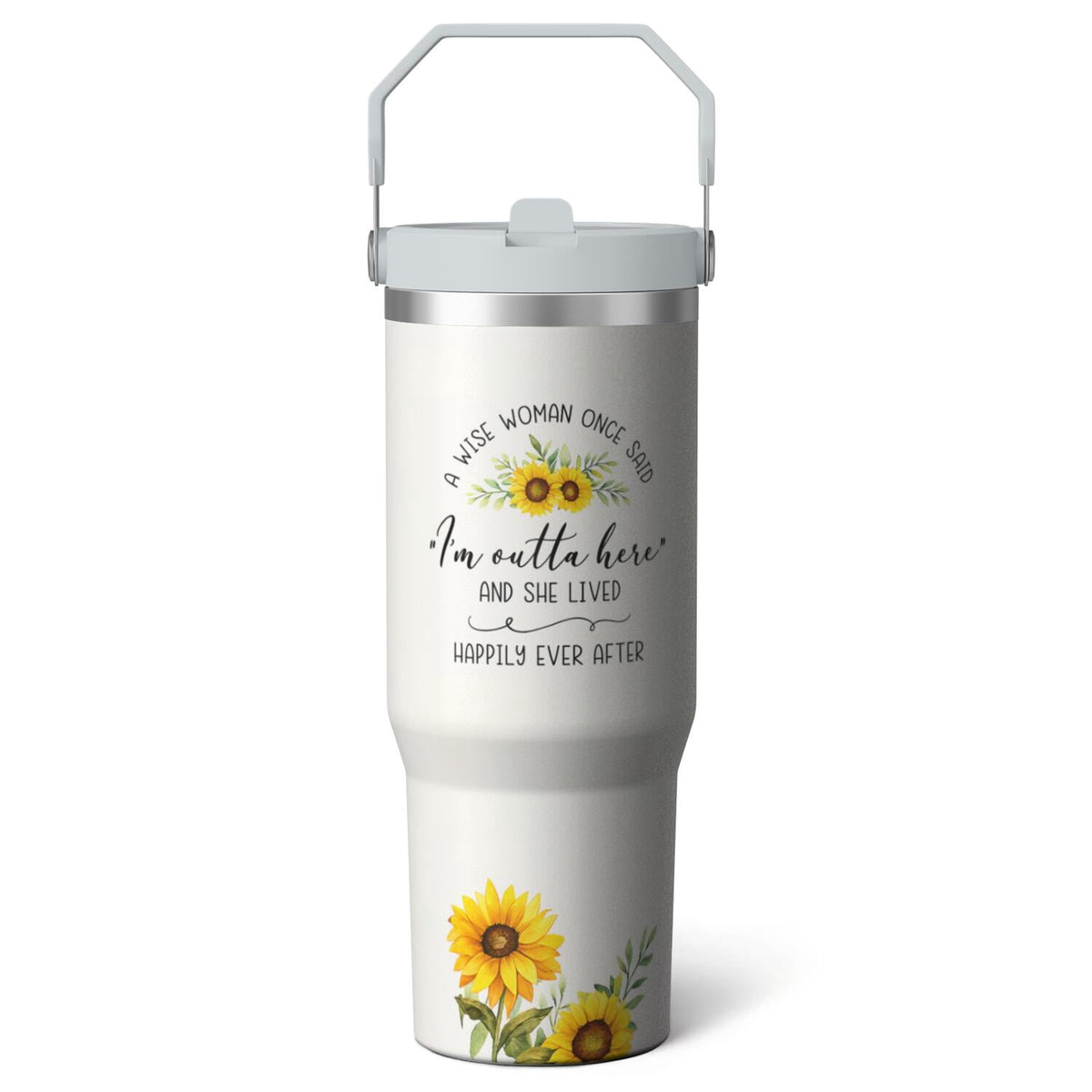 1pc pharmacist 30oz Tumbler with Straw & Handle - Insulated Stainless