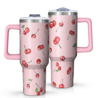 1pc nutcracker 40oz Tumbler with Straw & Handle - Insulated Stainless