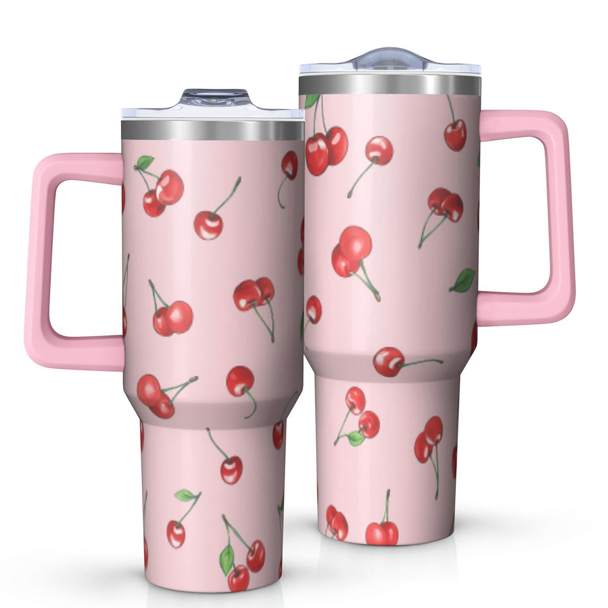 1pc nutcracker 40oz Tumbler with Straw & Handle - Insulated Stainless