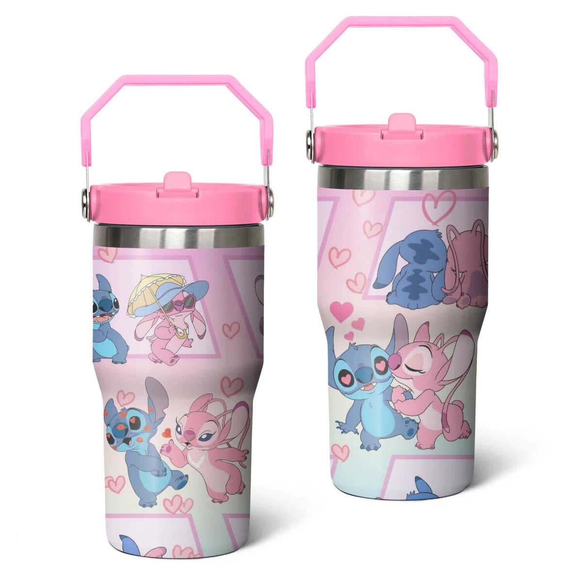 20oz Cartoon Movie Stainless Steel Tumbler with Lid and Straw,Spill Proof