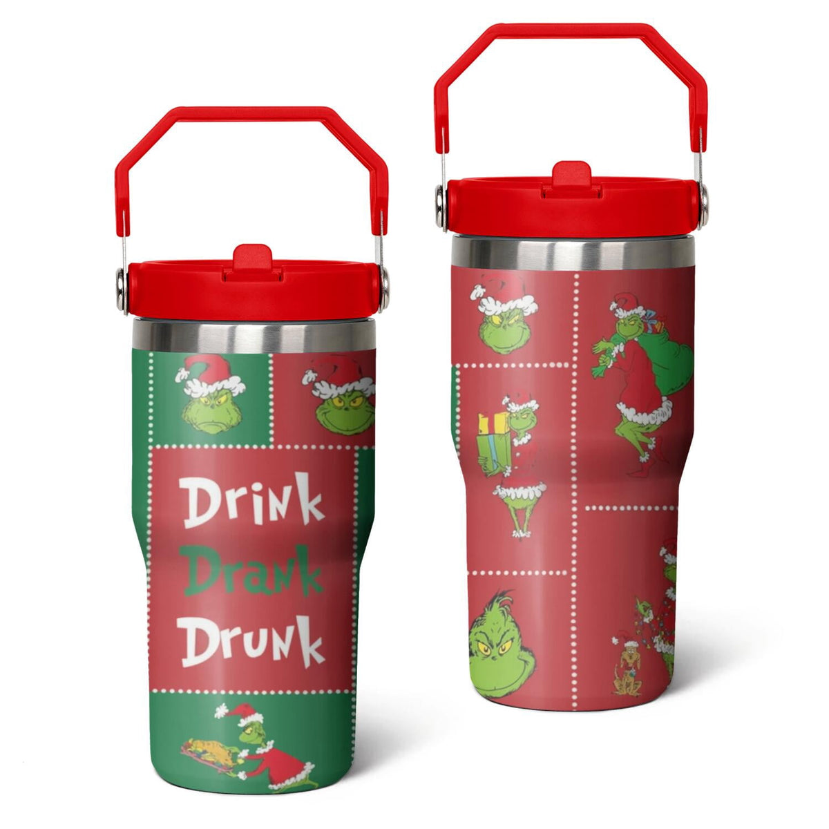 20oz Stainless Steel Tumbler with Lid and Straw,Spill Proof  Travel Cup Double Wall Vacuum Insulated Coffee Mug with Top Hand