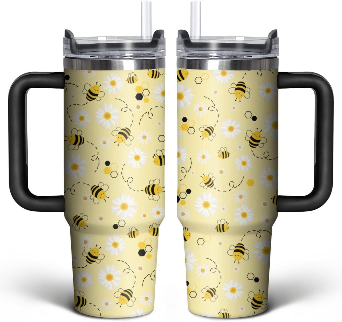 Football Lover Gift 30 oz Flip Straw Tumbler with Top Handle