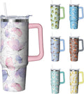 30 oz Duck Tumbler with Handle and Straw, Insulated Stainless Steel