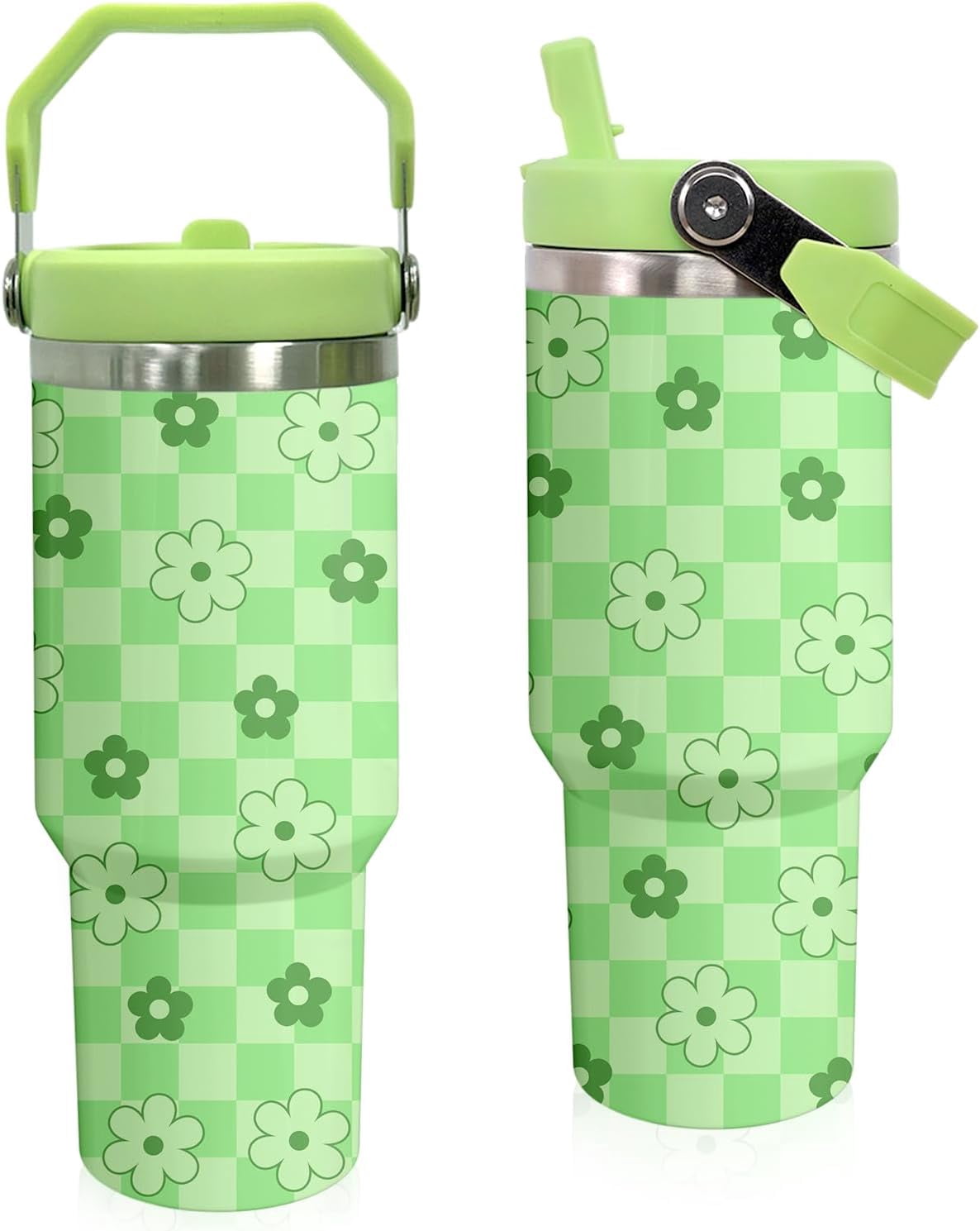 Elephant Mug 30 oz Tumbler with Handle Flip Straw Leak Proof