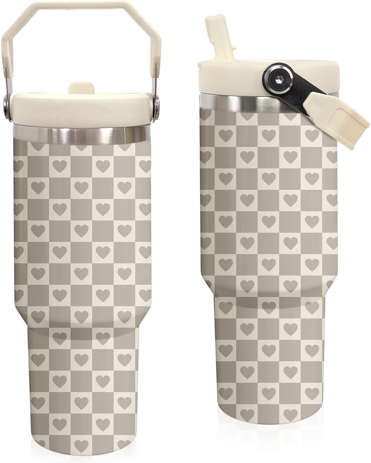 Elephant Mug 30 oz Tumbler with Handle Flip Straw Leak Proof