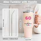 60th Birthday Gifts for Women Her, 1966 60th Birthday Decorations for Woman, Turning 60 Year Old Gifts For Women Mom Wife Gra
