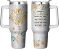 40 Oz Tumbler with Handle and Straw, Double Wall Coffee Travel