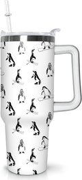 40 oz Penguin Tumbler with Handle Gifts for Penguin Lover 40oz