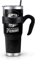 40 oz Tumbler With Handle,Fishing Gifts for Men, Fishing American Flag Stainless Steel Cups Mug Vacuum Insulated Stainless St