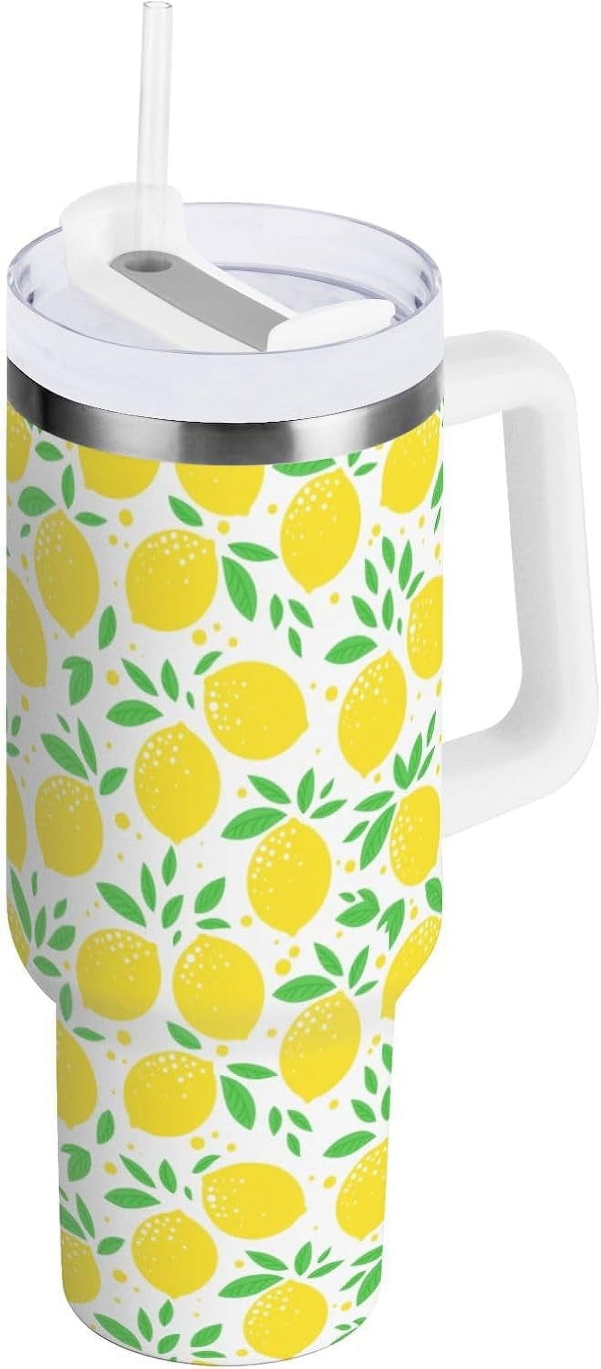 40 oz Tumbler with Handle Lid and Straw Insulated Water Tumbler