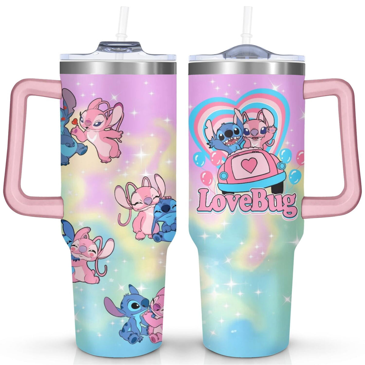 40oz Cartoon Movie Stainless Steel Tumbler with Lid and Straw,Spill Proof