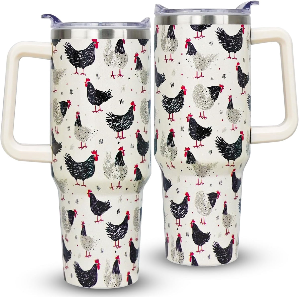 40oz Bee Tumbler With Handle Lid and Straw -Bee gifts
