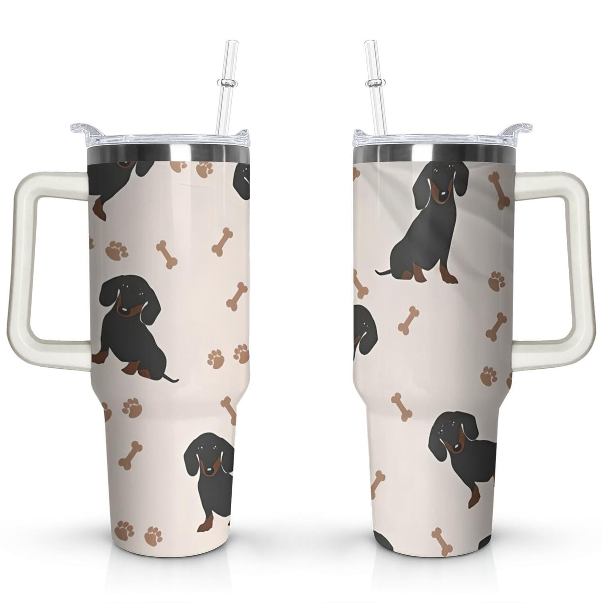 Gift for Dog Lovers Cute Dog Tumbler for Women - 40oz