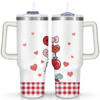 40oz Hello Kawaii Cat Cute Stainless Steel Tumbler with Lid