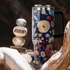 40oz Tumbler with Handle and Straw Lid | Vacuum Insulated Leak