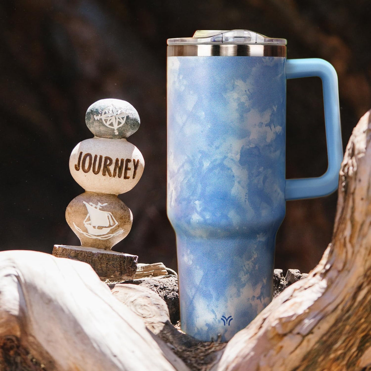 40oz Tumbler with Handle and Straw Lid | Vacuum Insulated Leak