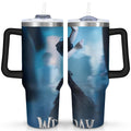 40oz Wednesday Girl Stainless Steel Tumbler with Lid and Straw,Wednesday Stuff