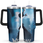 40oz Wednesday Girl Stainless Steel Tumbler with Lid and Straw,Wednesday Stuff