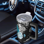 40 oz Hawaii Tropical Plants Tumbler Hawaii Tropical Plants Theme 40oz Tumbler with Handle Spill Proof Lid Straw Double Insul