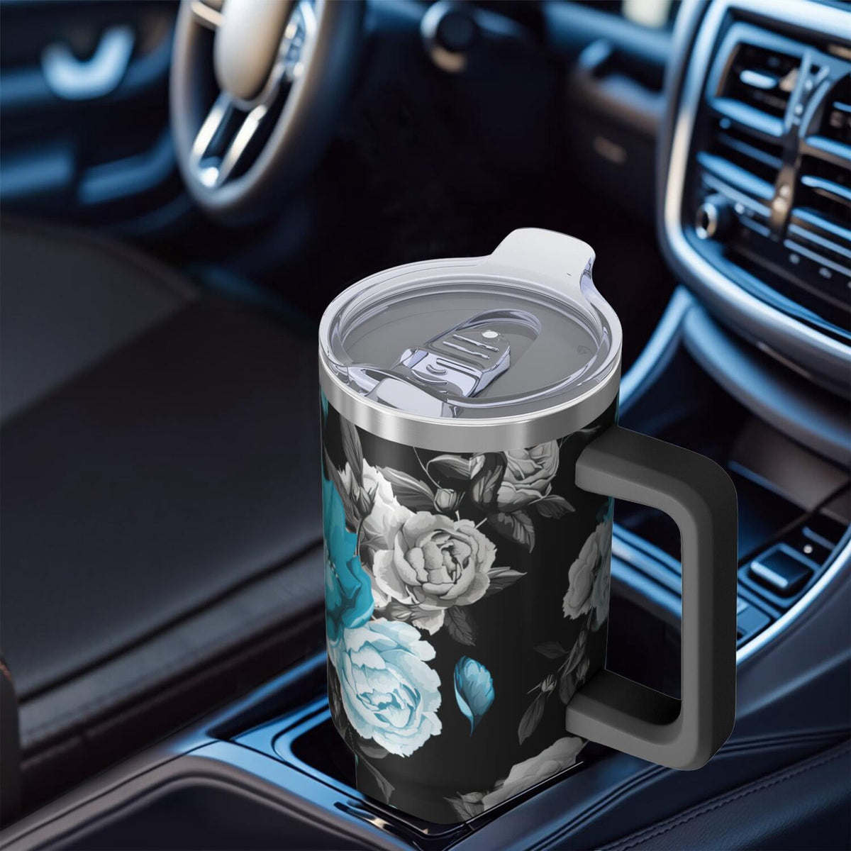 40 oz Hawaii Tropical Plants Tumbler Hawaii Tropical Plants Theme 40oz Tumbler with Handle Spill Proof Lid Straw Double Insul