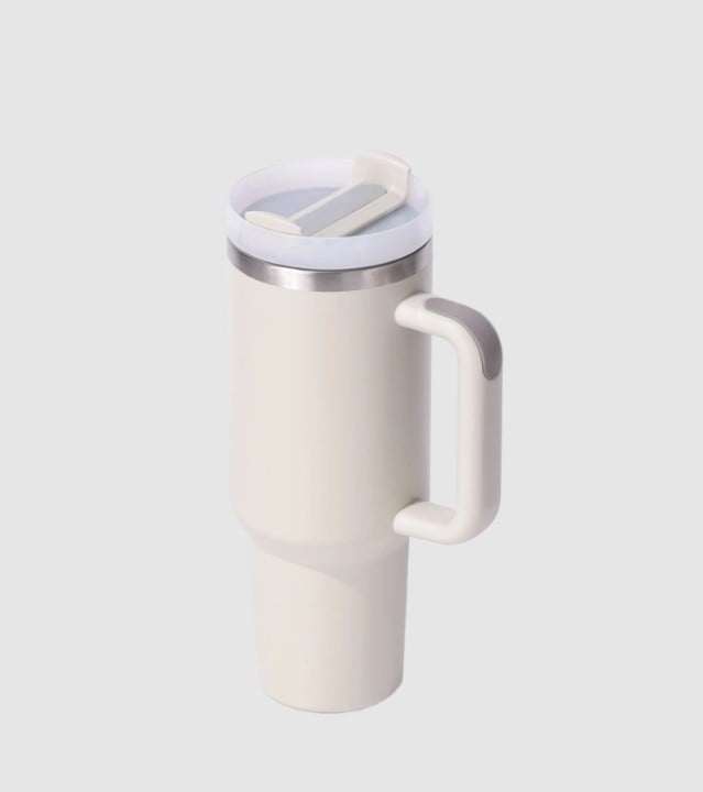40oz Stainless Steel Tumbler with Lid & Straw – Insulated Travel Mug for Hot & Cold Drinks, Durable, Leak-Proof, Perfect for 