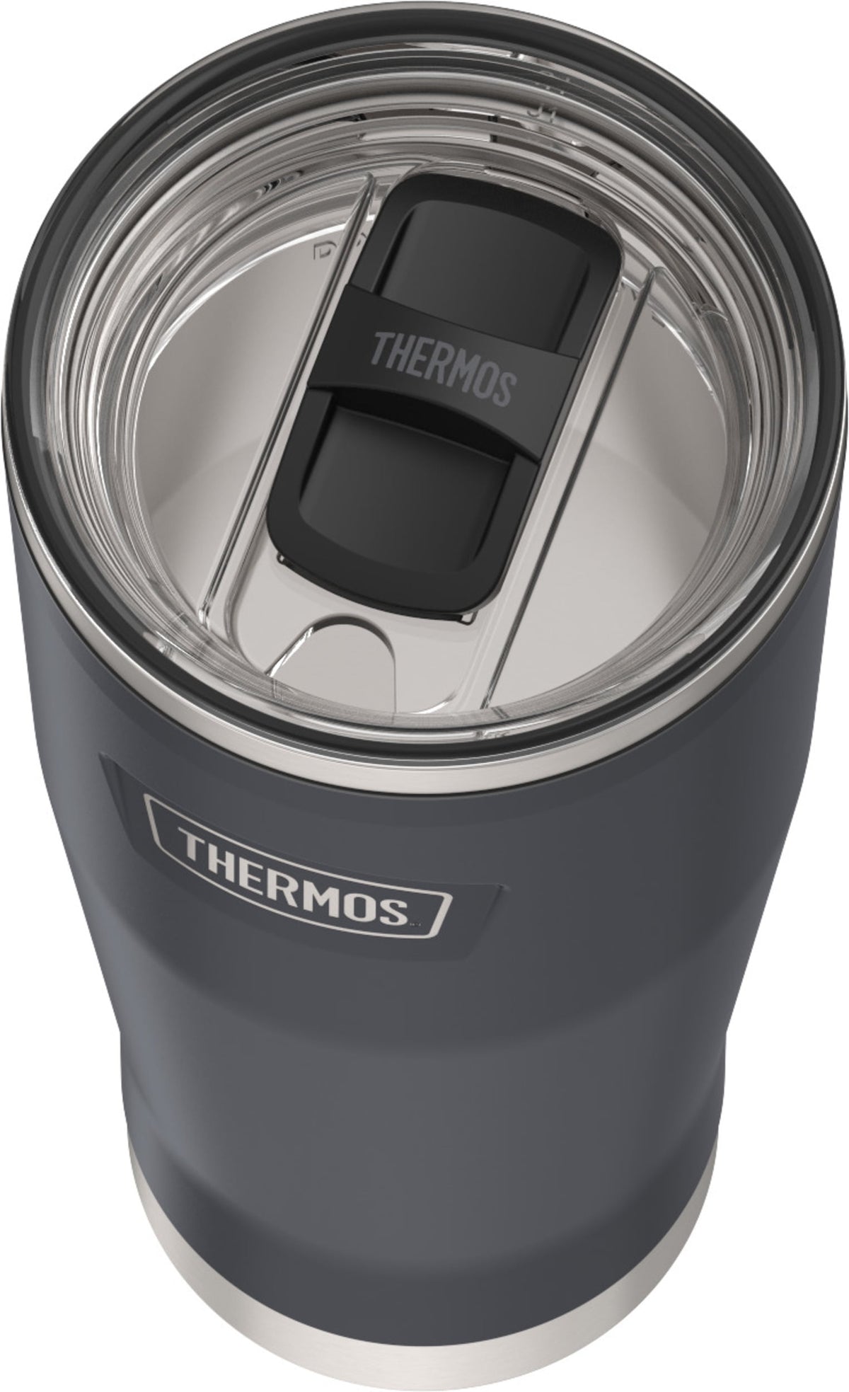 Thermos Stainless Steel Tumbler, w/ Slide Lock Lid, Graphite, 18 oz