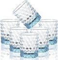 8 Oz 6-Piece Unbreakable Drinking Glasses Tritan Plastic Tumblers Dishwasher Safe BPA Free Small Acrylic Juice Glasses for Ki