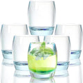 8 Oz Set of 6 Plastic Drinking Glasses Dishwasher Safe BPA Free Unbreakable Juice Glasses for Kids Shatterproof Wine Water Gl