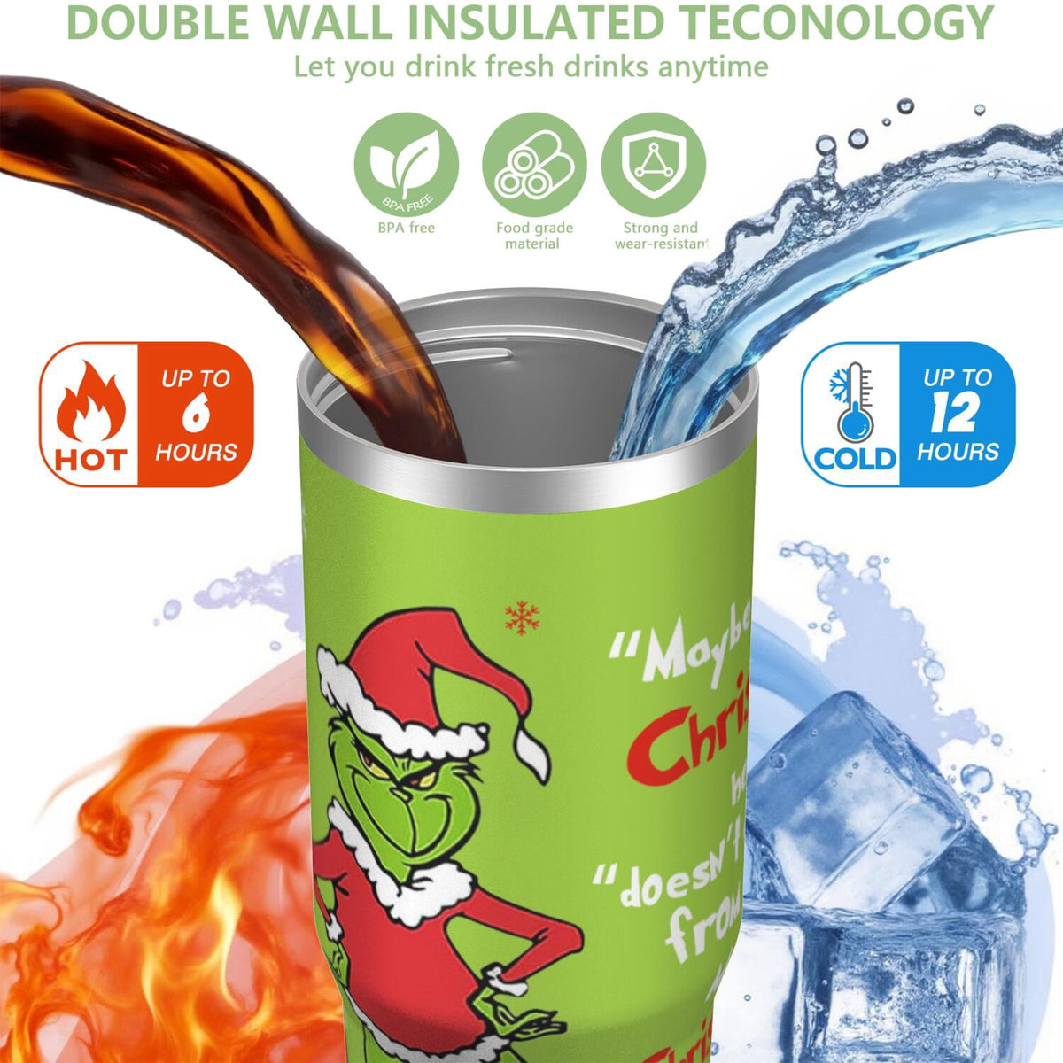 30oz Stainless Steel Tumbler with Lid and Straw,Spill Proof Travel Cup Double Wall Vacuum Insulated Coffee Mug with Top Handl