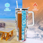 40 oz Tumbler with Handle and Straw Leak Proof Tumbler 40 oz Insulated Cup with Handle Hummingbird Coffee Travel Mug 40 oz Hu
