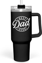 Best Dad Ever Tumbler with Handle 40oz Stainless Steel Insulated - Dad Gifts for Dad from Daughter Son - Coffee Tumbler for D