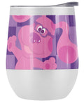 Blues Clues Official Blue'S Clues Large Magenta 12 oz Stemless Tumbler, Stainless Steel Travel Cup|Lake Tumbler|Insulated wit