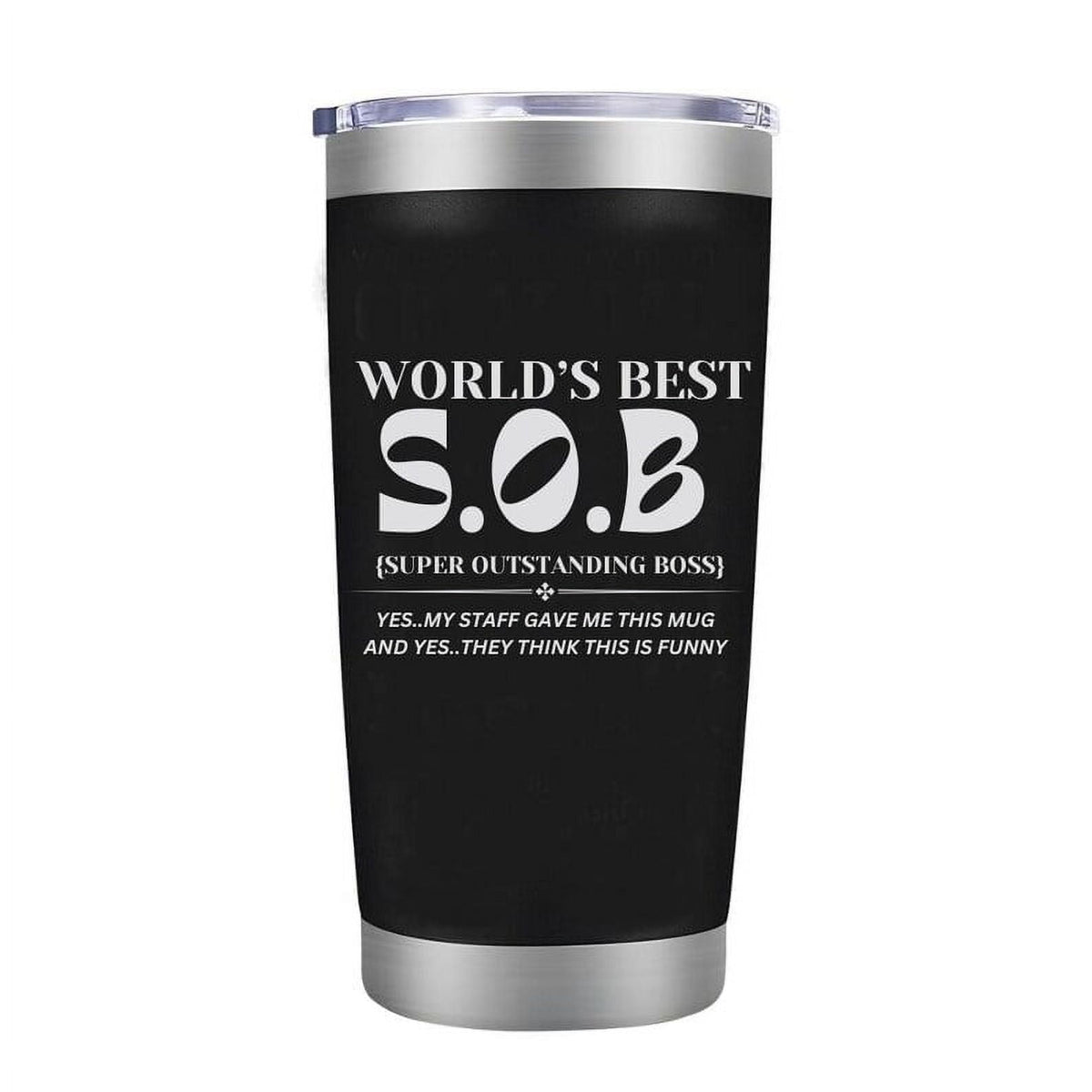 Boss Mug Tumbler, Boss Gifts for Women Men - Boss Christmas Gifts, Happy Bosses Day Gift Ideas, Worlds Best Boss Manager Appr