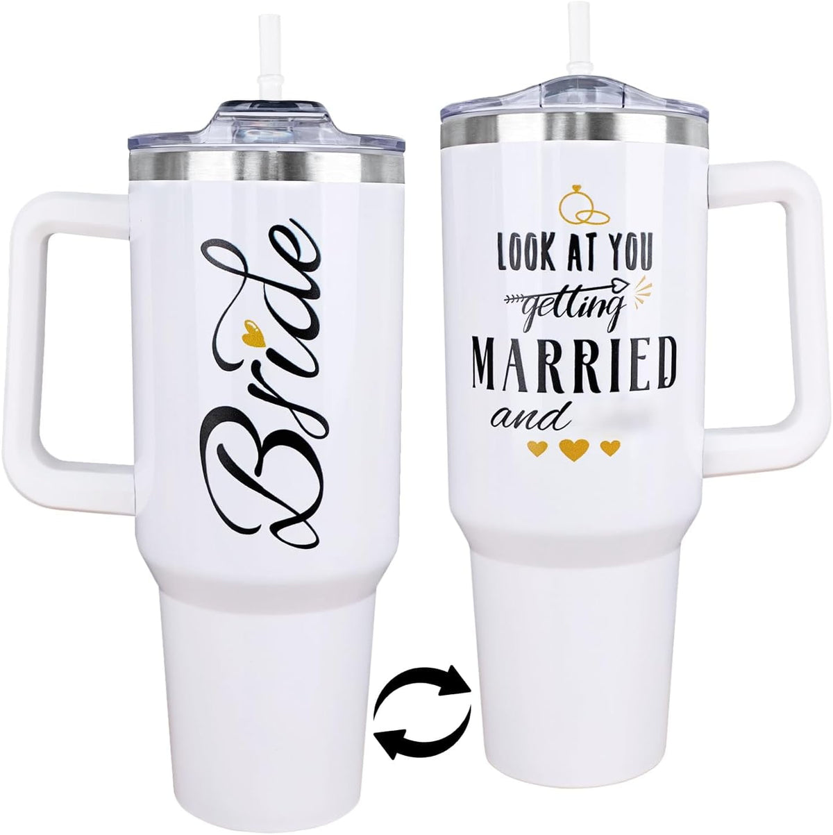 Gamer Gifts, 40 Oz Gaming Tumbler with Handle and Straw Gamer