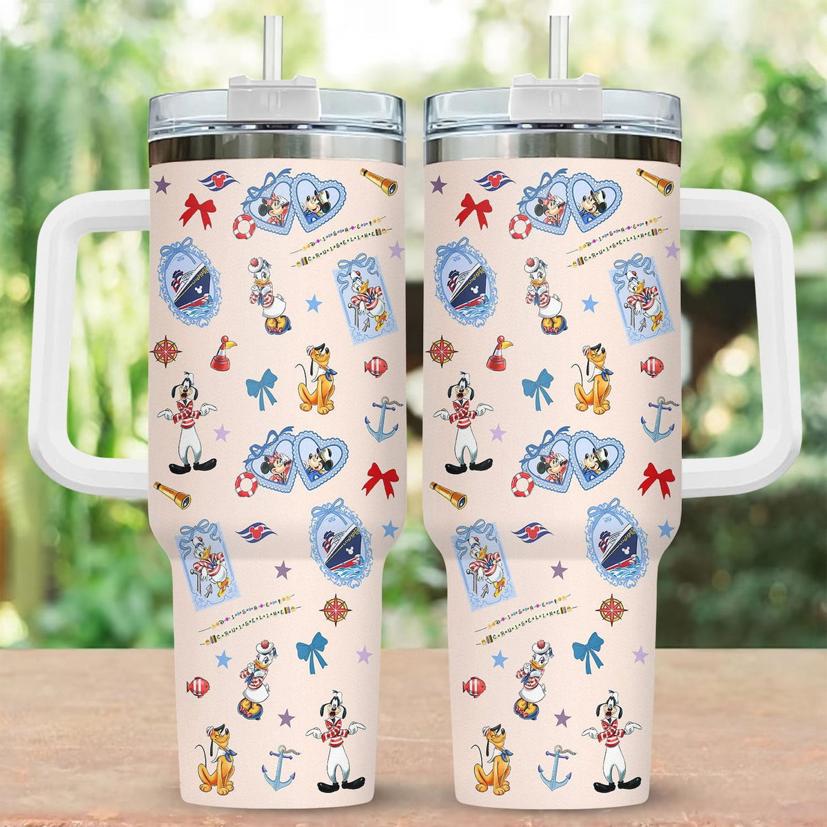 CARTOON Cruise Mickey And Friends Tumbler 40oz, Ocean Travel Mug, CARTOON Ship Tumbler Cup, Mickey Vacation Drinkware, Magic 