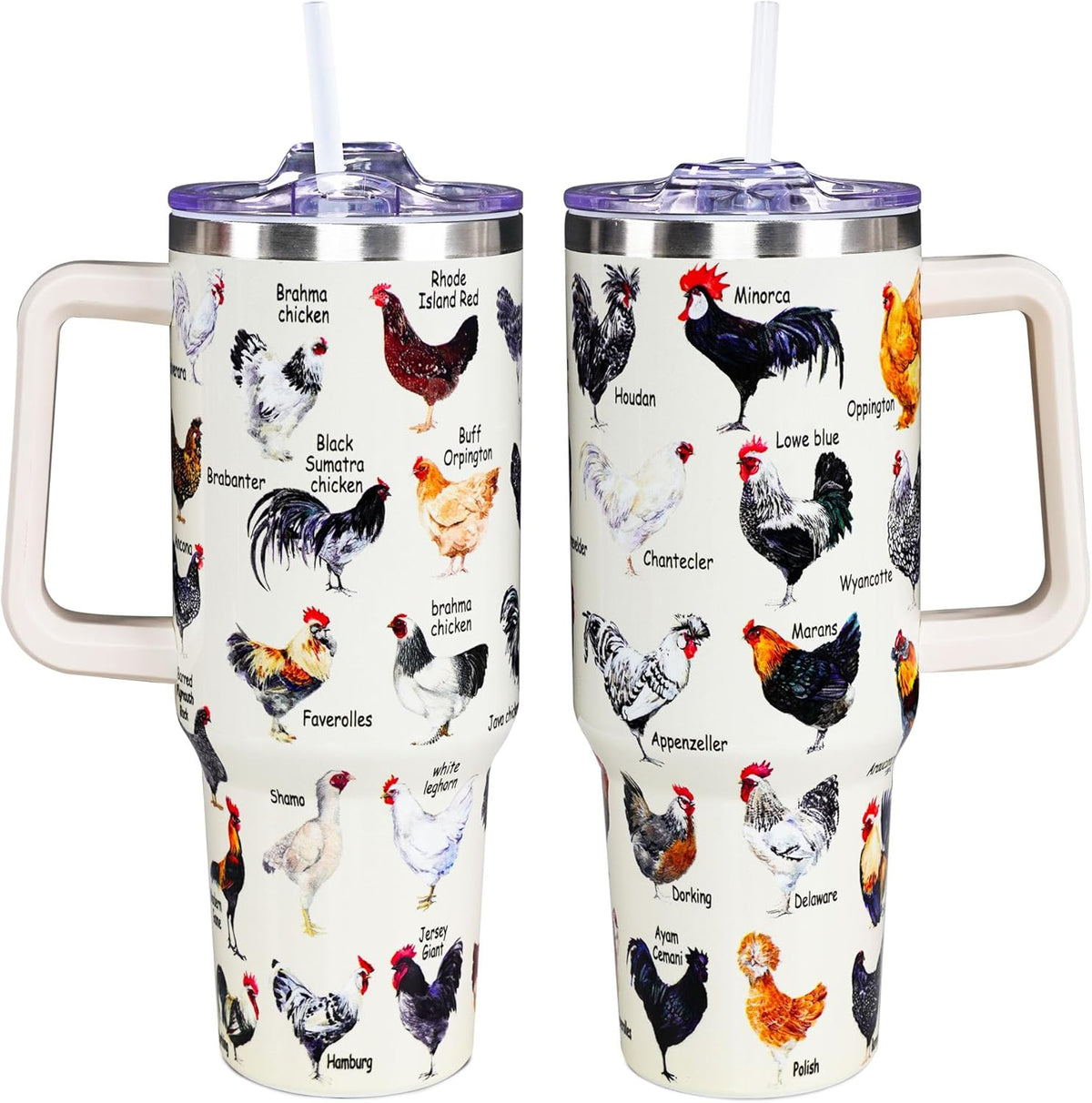 Chicken Tumbler Cup 40 OZ, Chicken Gifts For Chicken Lovers, Chicken