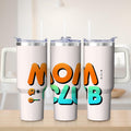Premium Colorful MOM CLUB Stainless Steel Tumbler, 30oz