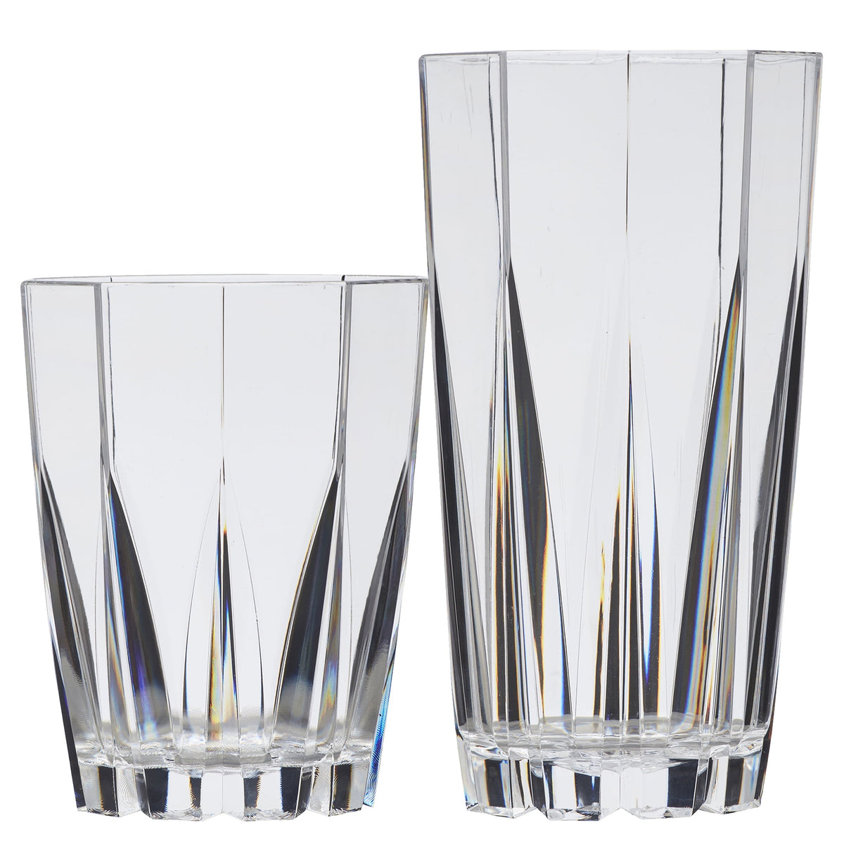 Creativeware 24-Ounce Clear Stackable Tumblers, Set of 12 Drinkware