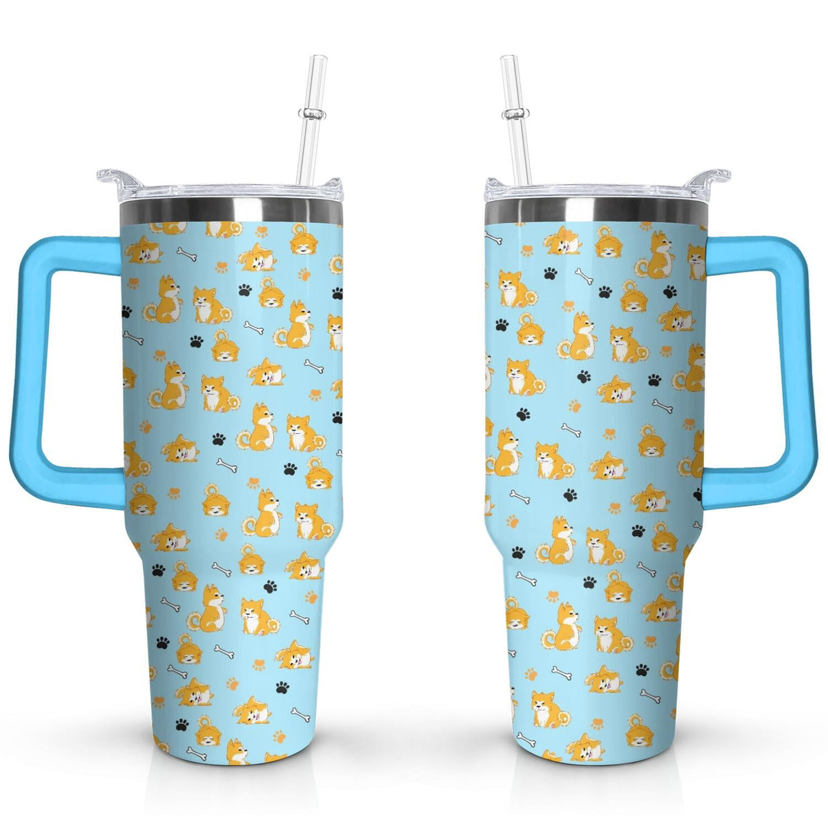 Gift for Dog Lovers Cute Dog Tumbler for Women - 40oz