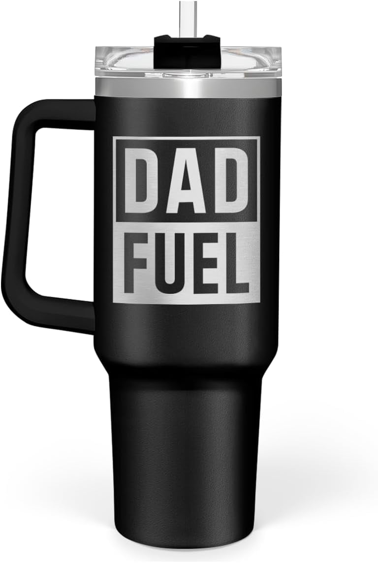 Best Dad Ever Tumbler with Handle 40oz Stainless Steel Insulated