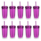 Double Wall Acrylic Tumblers 16 oz. Set of 10, Bulk Pack