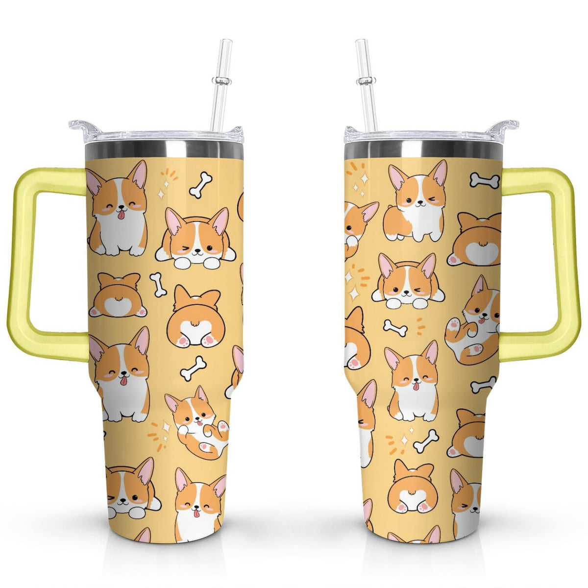 Gift for Dog Lovers Cute Dog Tumbler for Women - 40oz